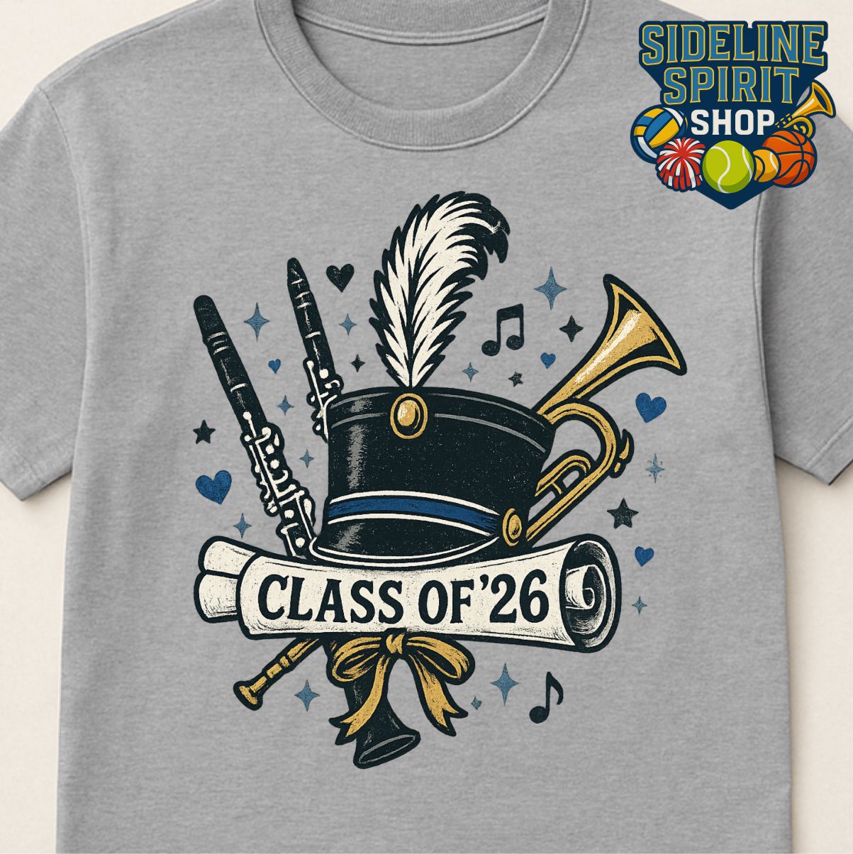 Class of 2026 Band Tee – Marching Band Senior Spirit Shirt