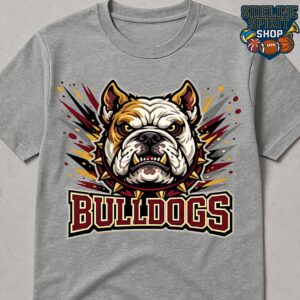 Bulldogs Fierce Mascot Tee – Varsity Bulldogs School Spirit Shirt