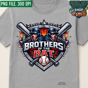 Brothers of the Bat Tee – Hardcore Baseball Brotherhood Game Day Shirt