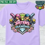 Sisters of the Diamond Tee – Softball Sisterhood Game Day Shirt