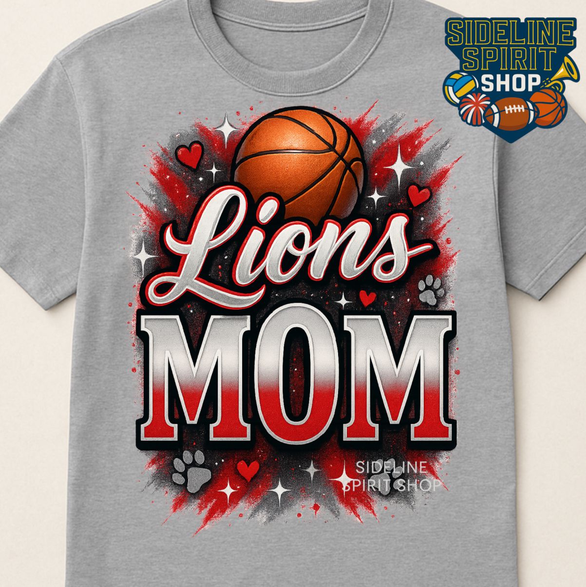 Lions Mom Basketball Tee – Proud Game Day Spirit Shirt