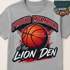 Proud Member of the Lion Den Basketball Tee – Lions Game Day Spirit Shirt