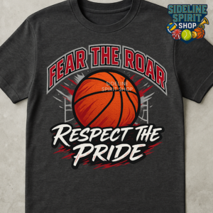 Fear the Roar Respect the Pride Basketball Tee – Lions Game Day Spirit Shirt